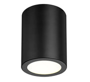 Harley 1 Light 5" Flush Mount in Matte Black