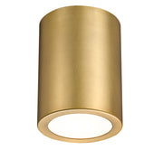 Harley 1 Light 5" Flush Mount in Rubbed Brass