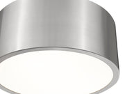 Harley 2 Light 12" Flush Mount in Brushed Nickel