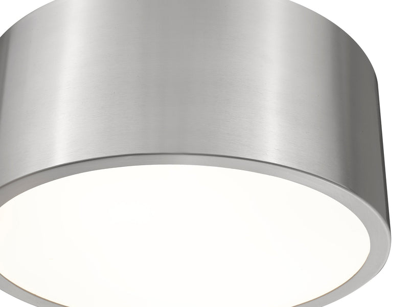 Harley 2 Light 12" Flush Mount in Brushed Nickel