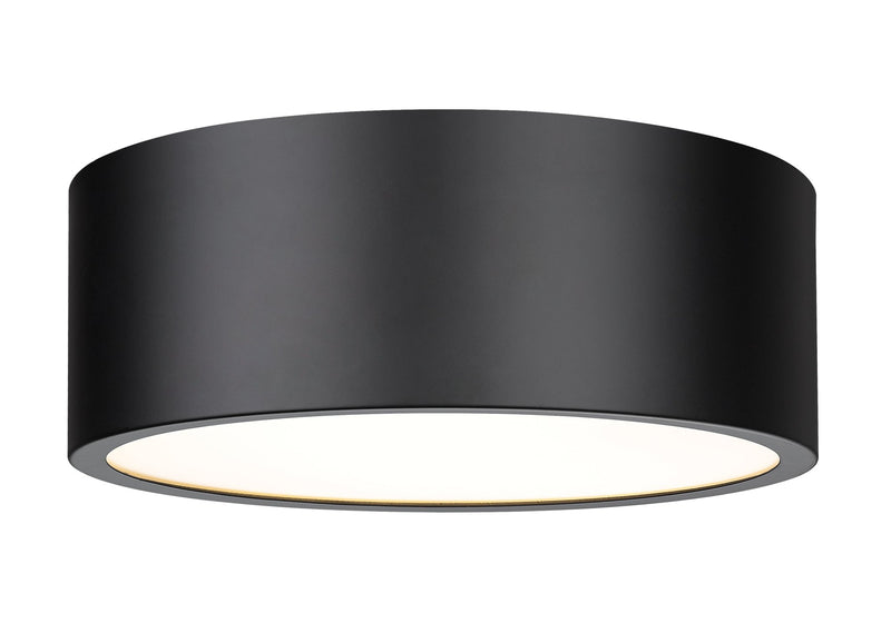 Harley 3 Light 16" Flush Mount in Matte Black