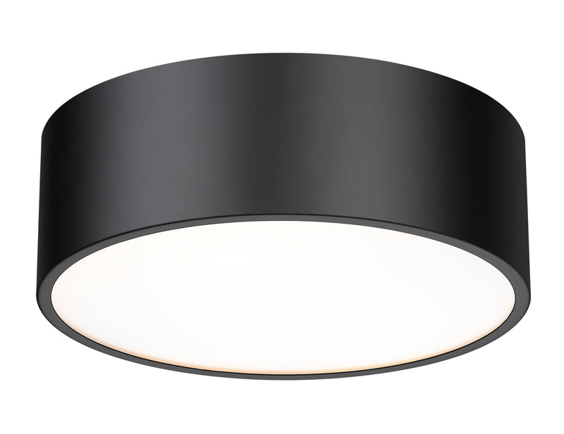 Harley 3 Light 16" Flush Mount in Matte Black
