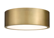 Harley 3 Light 16" Flush Mount in Rubbed Brass