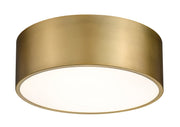 Harley 3 Light 16" Flush Mount in Rubbed Brass