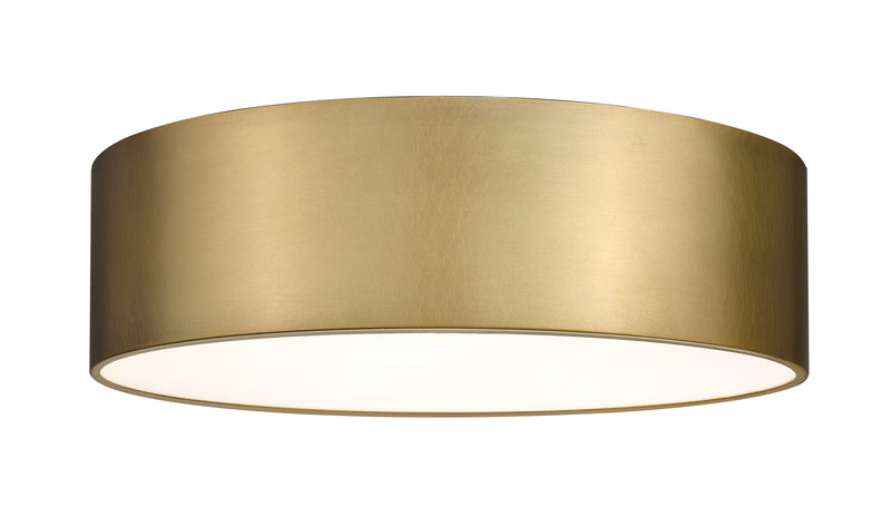Harley 4 Light 20" Flush Mount in Rubbed Brass