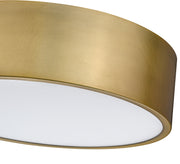 Harley 4 Light 20" Flush Mount in Rubbed Brass