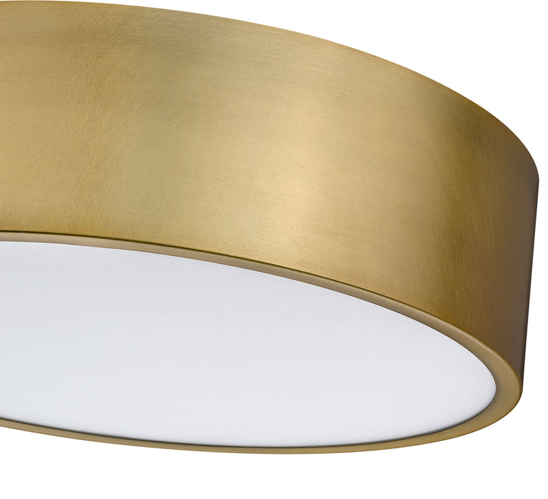 Harley 4 Light 20" Flush Mount in Rubbed Brass