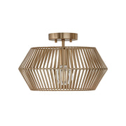 Kaiya Semi-Flush Mount in Matte Brass