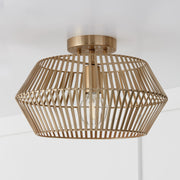 Kaiya Semi-Flush Mount in Matte Brass