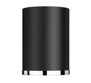 Arlo 1 Light 5.25" Flush Mount in Matte Black + Chrome