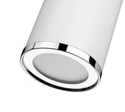 Arlo 1 Light 5.25" Flush Mount in Matte White + Chrome