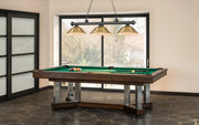 Cordon 3 Light 58" Billiard, Metal Shades (ST) in Bronze Plate in a room setting