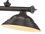 Cordon 3 Light 58" Billiard, Metal Shades (ST) in Bronze