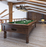Cordon 3 Light 58" Billiard, Metal Shades (ST) in Bronze in a room setting