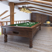 Cordon 3 Light 58" Billiard, Metal Shades (ST) in Bronze in a room setting