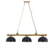 Cordon 3 Light 55.25" Billiard, Dome Shades