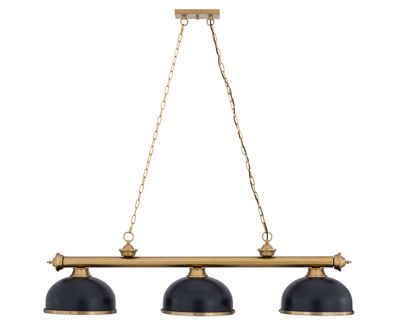 Cordon 3 Light 55.25" Billiard, Dome Shades