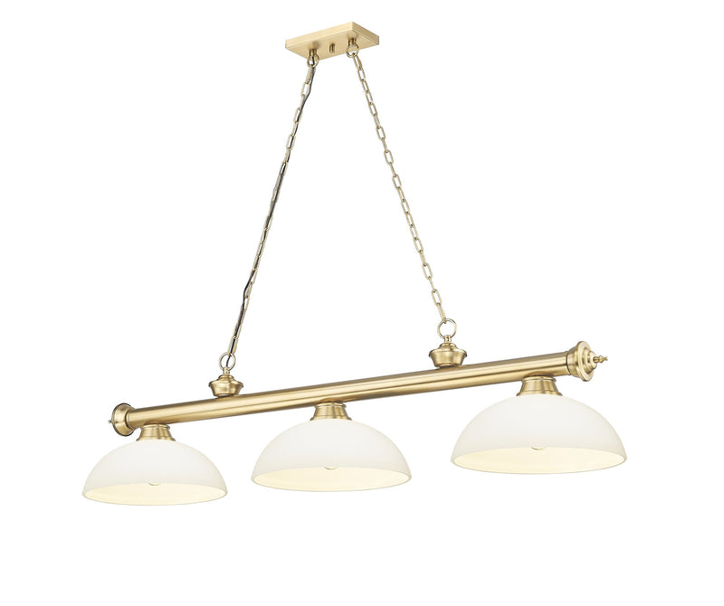 Cordon 3 Light 57.25" Billiard, Glass Shades (D)
