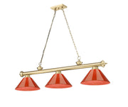 Cordon 3 Light 57.25" Billiard, Plastic Shades