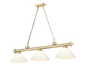 Cordon 3 Light 57.25" Billiard, Plastic Shades