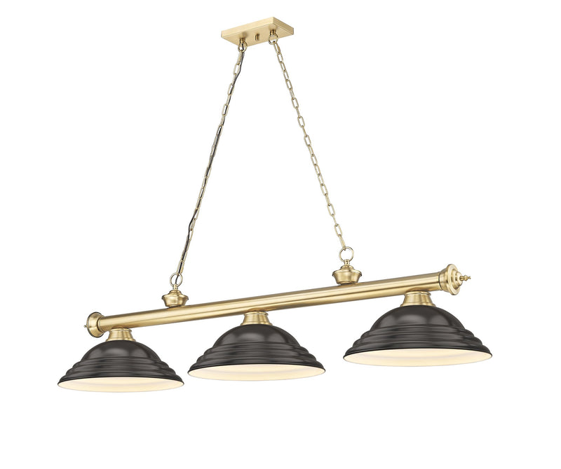 Cordon 3 Light 58" Billiard, Metal Shades (ST)