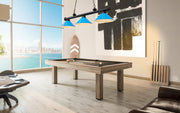 Cordon 3 Light 58" Billiard, Metal Shades (M) in Matte Black in a room setting