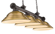 Cordon 4 Light 81.75" Billiard, Metal Shades (ST) in Bronze