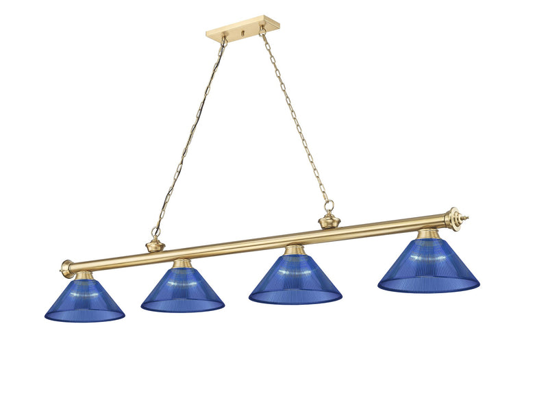 Cordon 4 Light 81.25" Billiard, Acrylic Shades
