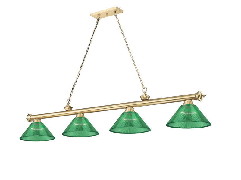 Cordon 4 Light 81.25" Billiard, Acrylic Shades