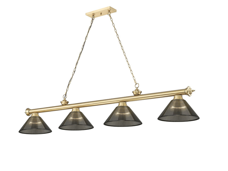 Cordon 4 Light 81.25" Billiard, Acrylic Shades