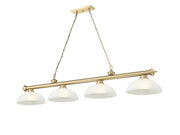Cordon 4 Light 81.25" Billiard, Glass Shades (D)