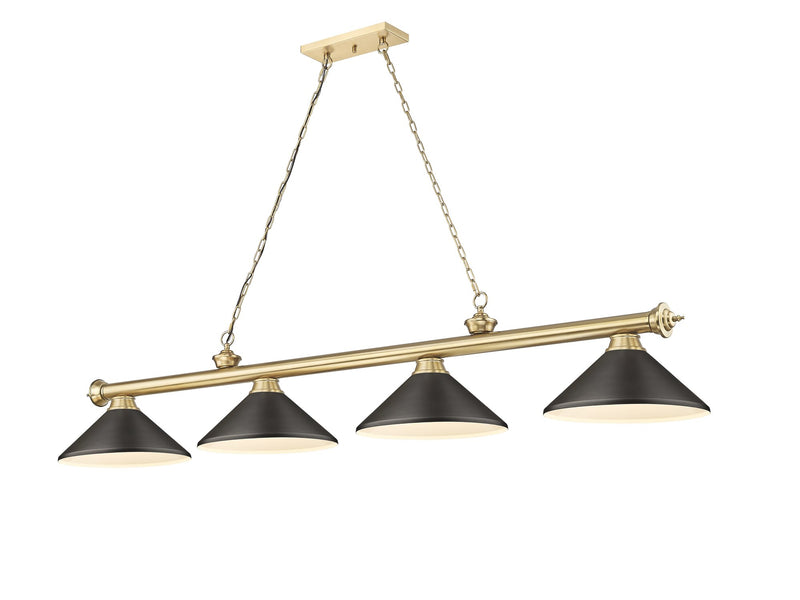 Cordon 4 Light 81.75" Billiard, Metal Shades (M)