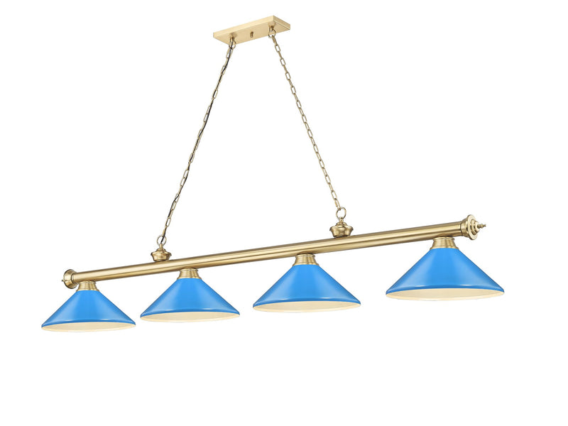 Cordon 4 Light 81.75" Billiard, Metal Shades (M)