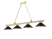 Cordon 4 Light 81.75" Billiard, Metal Shades (M)