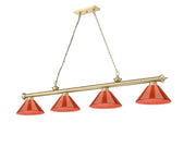 Cordon 4 Light 81.25" Billiard, Plastic Shades