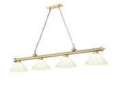 Cordon 4 Light 81.25" Billiard, Plastic Shades