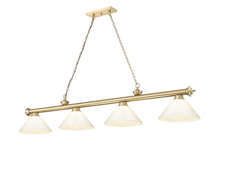 Cordon 4 Light 81.25" Billiard, Plastic Shades