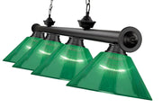 Cordon 4 Light 81.25" Billiard, Acrylic Shades in Matte Black