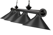 Cordon 4 Light 81.25" Billiard, Matte Black with Matte Black Shades in Matte Black