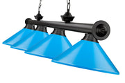 Cordon 4 Light 81.75" Billiard, Metal Shades (M) in Matte Black