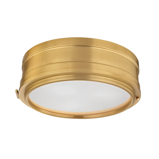 Rye 3-Light Flush Mount in Aged Brass
