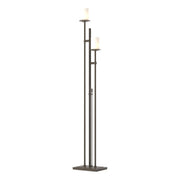Rook Twin 2-Light 65.8" Floor Lamp in Dark Smoke