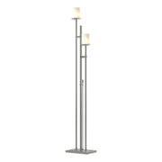 Rook Twin 2-Light 65.8" Floor Lamp in Vintage Platinum