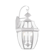 Monterey 3-Light Large Outdoor Wall Lantern in White