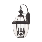 Monterey 3-Light Large Outdoor Wall Lantern in Bronze