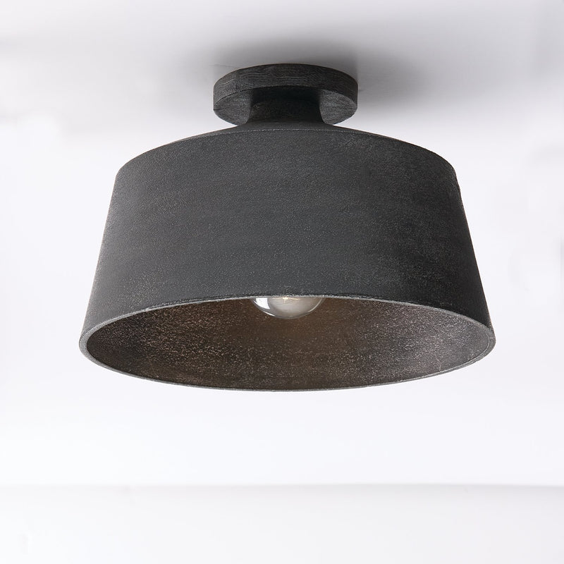 Quarry Semi-Flush Mount in Quarry
