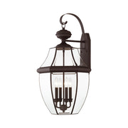 Monterey 4-Light Extra Large Outdoor Wall Lantern in Bronze