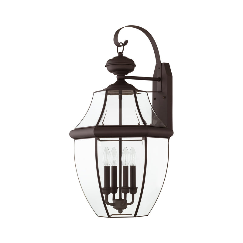 Monterey 4-Light Extra Large Outdoor Wall Lantern in Bronze