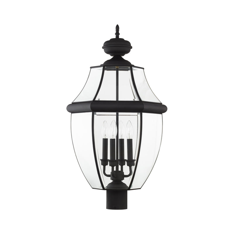 Monterey 4-Light Extra Large Outdoor Post Light in Black