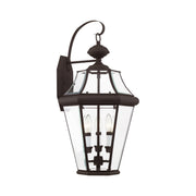 Georgetown 3-Light Large Outdoor Wall Lantern in Bronze
